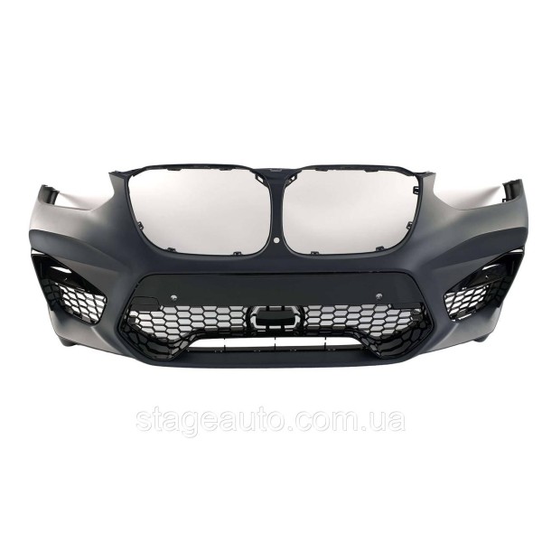 Передний бампер с диффузором заднего бампера на BMW X4 G02 2018-2022 года