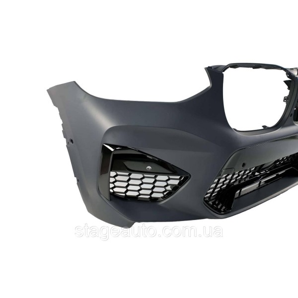 Передний бампер с диффузором заднего бампера на BMW X4 G02 2018-2022 года