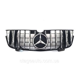 Решетка радиатора на Mercedes GL-Class X164 2006-2009 года GT Panamericana ( Черная с хромом )