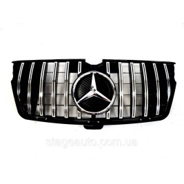 Решетка радиатора на Mercedes GL-Class X164 Grand Edition 2009-2012 года GT Panamericana ( Черная с хромом )