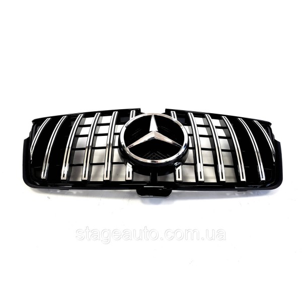 Решетка радиатора на Mercedes GL-Class X164 Grand Edition 2009-2012 года GT Panamericana ( Черная с хромом )