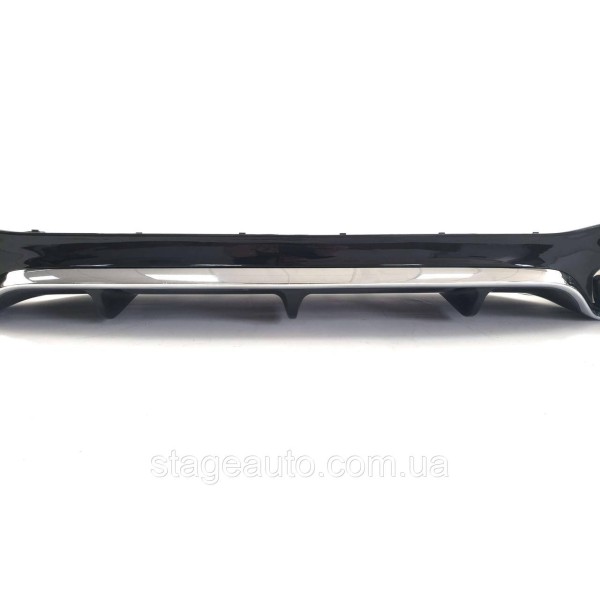 Диффузор с насадками на Mercedes E-Class W213 2016-2020 год  Chrome ( в стиле E63 AMG  )