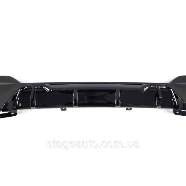 Rear bumper diffuser for BMW 3 Series G20 2018-2022 M -Competition M340i ( Glossy black + brackets )