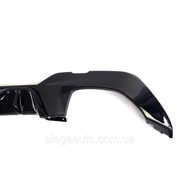 Rear bumper diffuser for BMW 3 Series G20 2018-2022 M -Competition M340i ( Glossy black + brackets )