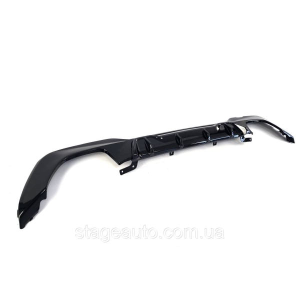 Rear bumper diffuser for BMW 3 Series G20 2018-2022 M -Competition M340i ( Glossy black + brackets )