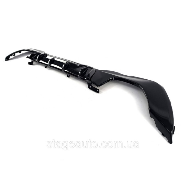 Rear bumper diffuser for BMW 3 Series G20 2018-2022 M -Competition M340i ( Glossy black )
