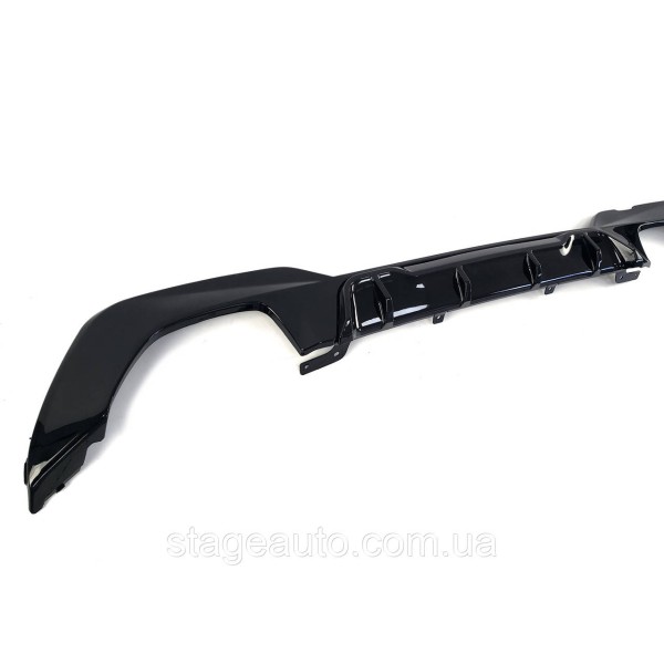 Rear bumper diffuser for BMW 3 Series G20 2018-2022 M -Competition M340i ( Glossy black )