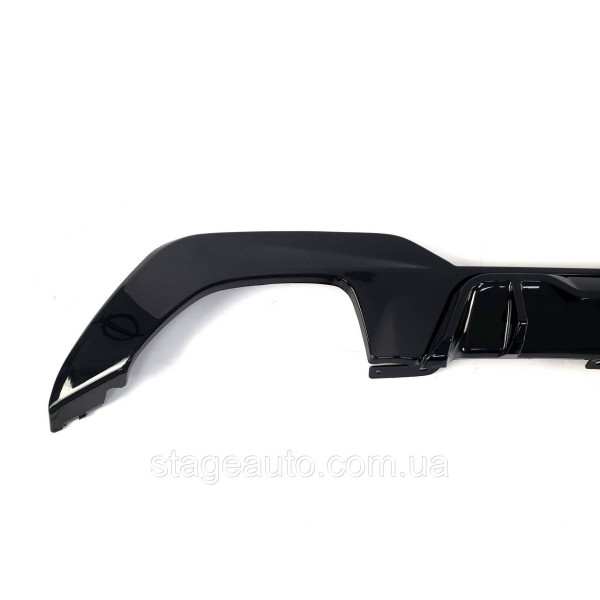 Rear bumper diffuser for BMW 3 Series G20 2018-2022 M -Competition M340i ( Glossy black )