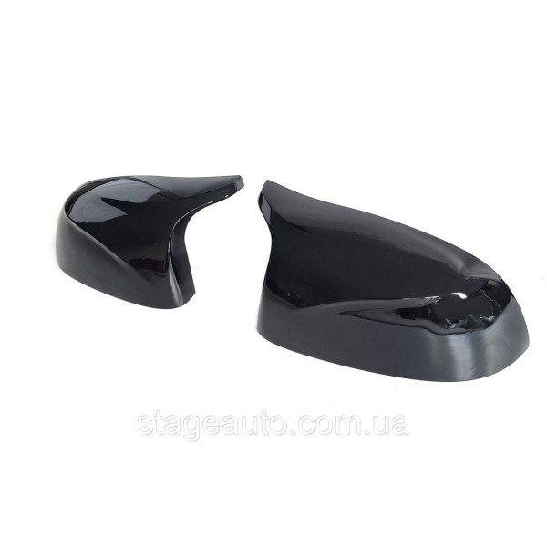 Накладки на зеркала M-Look на BMW X3 / X4 / X5 / X6 G01 G02 G05 G06  ( Черные глянцевые )