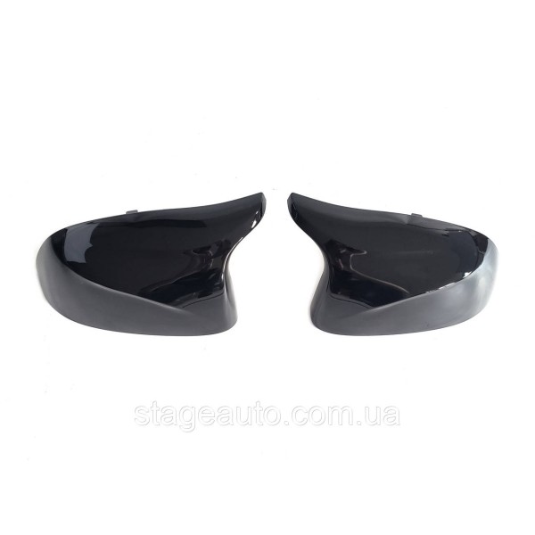 Накладки на зеркала M-Look на BMW X3 / X4 / X5 / X6 G01 G02 G05 G06  ( Черные глянцевые )