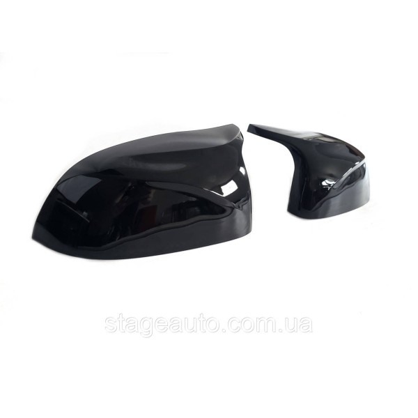 Накладки на зеркала M-Look на BMW X3 / X4 / X5 / X6 G01 G02 G05 G06  ( Черные глянцевые )