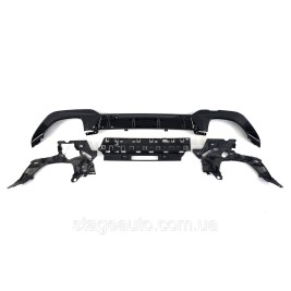 Rear bumper diffuser for BMW 3 Series G20 2018-2022 M -Performance M340i ( Glossy black + brackets )