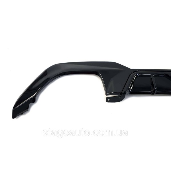 Rear bumper diffuser for BMW 3 Series G20 2018-2022 M -Performance M340i ( Glossy black + brackets )