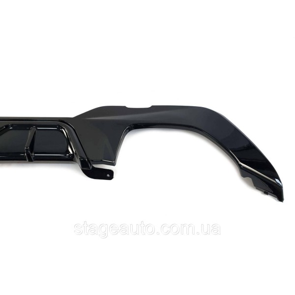 Rear bumper diffuser for BMW 3 Series G20 2018-2022 M -Performance M340i ( Glossy black + brackets )