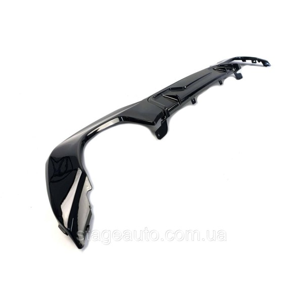 Rear bumper diffuser for BMW 3 Series G20 2018-2022 M -Performance M340i ( Glossy black + brackets )