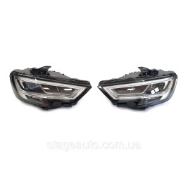 Передние фары Full Led на Audi A3 8V 2016-2020 года