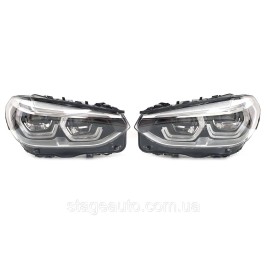 Передние фары Full Led Adaptive на BMW X3 / X4 G01 / G02 2018-2021 года