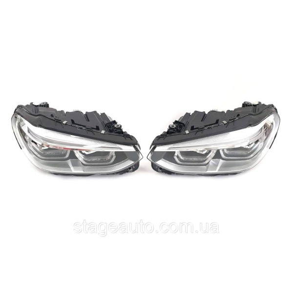 Передние фары Full Led Adaptive на BMW X3 / X4 G01 / G02 2018-2021 года
