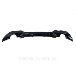 Rear bumper diffuser for BMW 3 Series G20 2018-2022 M -Competition M330i ( Glossy black )