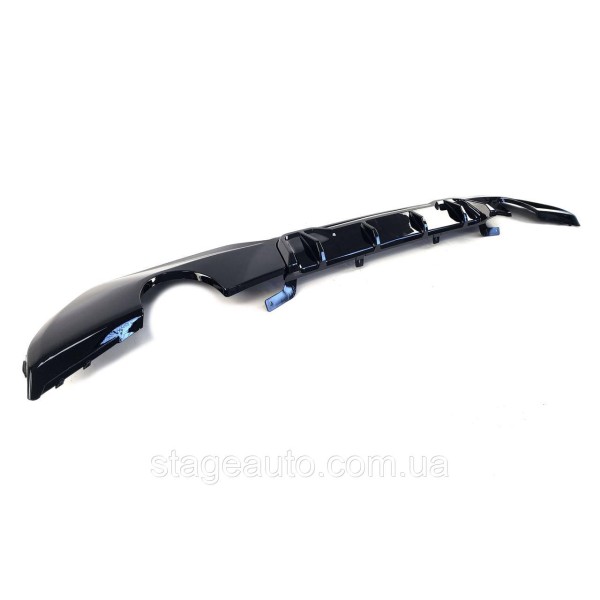 Rear bumper diffuser for BMW 3 Series G20 2018-2022 M -Competition M330i ( Glossy black )