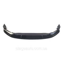 Диффузор переднего бампера на BMW 5 Series G30 2020-2021 год Черный глянец MP