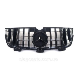 Решетка радиатора на Mercedes GL-Class X164 2009-2012 года GT Panamericana ( Черная  глянцевая )