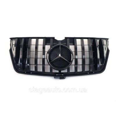 Решітка радіатора на Mercedes GL-Class X164 Grand Edition 2009-2012 року GT Panamericana (Чорна глянсова)