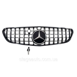 Решетка радиатора на Mercedes S-Class Coupe C217 2015-2017 год GT Panamericana ( Черная с хромом ) ( AMG63 )