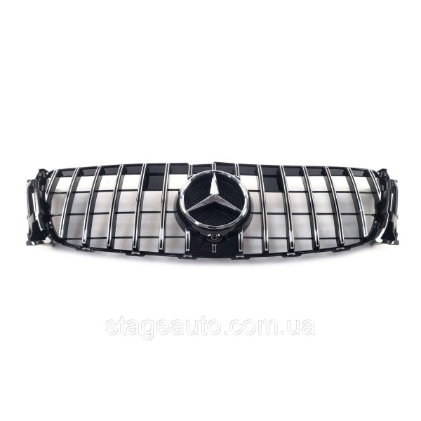 Решетка радиатора на Mercedes GL-Class X166 2012-2015 год GT Panamericana ( Черная с хромом )