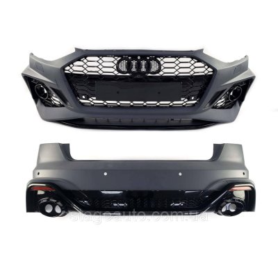 Комплект обвісу на Audi A4 B9 2019-2022 рік у стилі RS