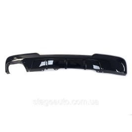 M-Performance rear bumper diffuser for BMW 5 Series F10 2010-2017 ( Glossy black )