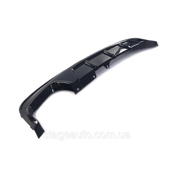 M-Performance rear bumper diffuser for BMW 5 Series F10 2010-2017 ( Glossy black )