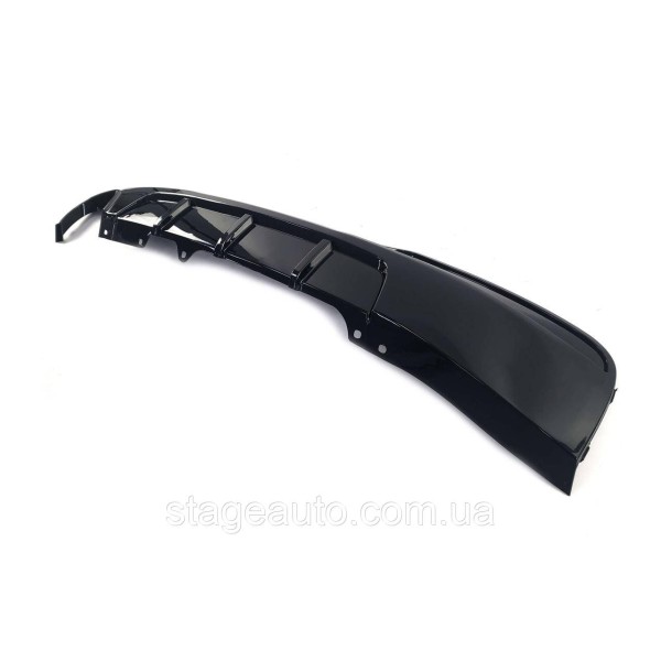 M-Performance rear bumper diffuser for BMW 5 Series F10 2010-2017 ( Glossy black )