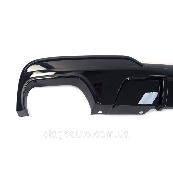 M-Performance rear bumper diffuser for BMW 5 Series F10 2010-2017 ( Glossy black )