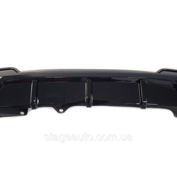 M-Performance rear bumper diffuser for BMW 5 Series F10 2010-2017 ( Glossy black )