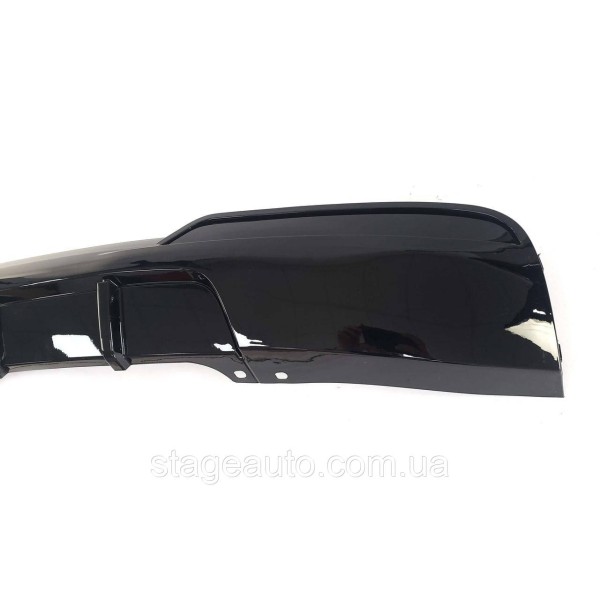 M-Performance rear bumper diffuser for BMW 5 Series F10 2010-2017 ( Glossy black )