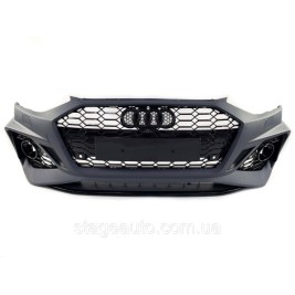 Бампер передний на Audi A4 B9 2019-2022 год  в стиле RS