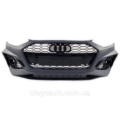 Бампер передній на Audi A4 B9 2019-2022 рік у стилі RS