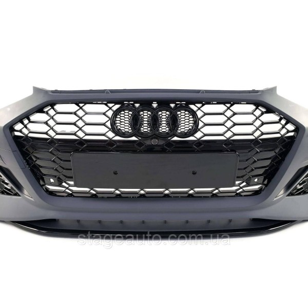 Бампер передний на Audi A4 B9 2019-2022 год  в стиле RS