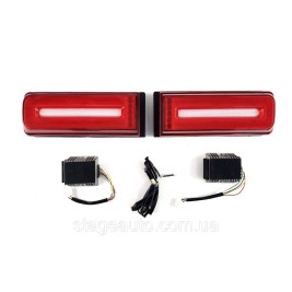 Задние светодиодные фонари на Mercedes-Benz G-Class W463 1999-2018 ( Look W464 2018-2022 года )
