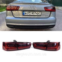 Комплект задних фонарей на Audi A6 C7 2014-2018 года ( Европа )