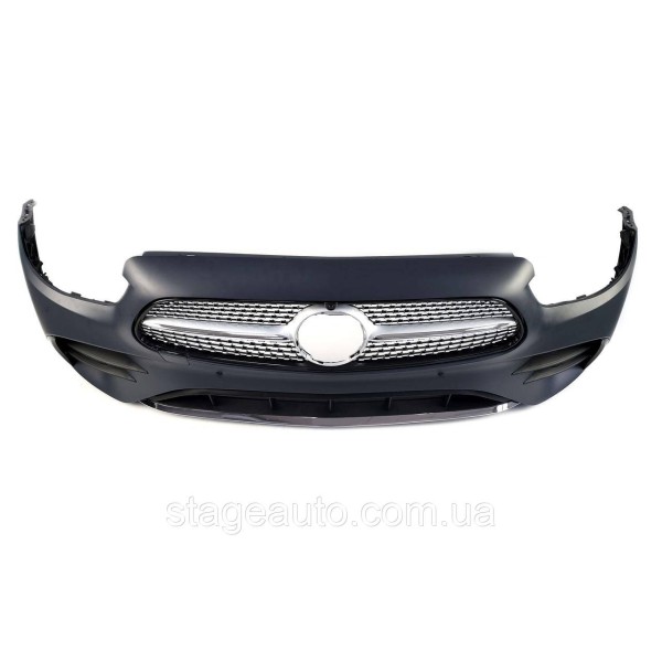Передний бампер на Mercedes E-Class W213 2020-2022 года ( AMG line )