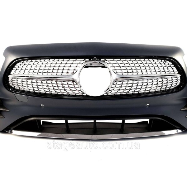 Передний бампер на Mercedes E-Class W213 2020-2022 года ( AMG line )