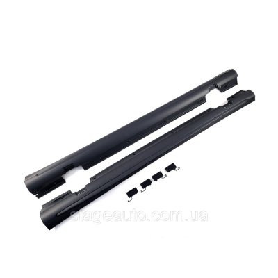 Накладки на пороги в стилі A45 AMG на Mercedes A-Class W176 2012-2015 року