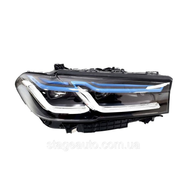 Передние фары на BMW 5 Series G30 2020-2022 года Full Led ( стиль BMW Laser Европа )