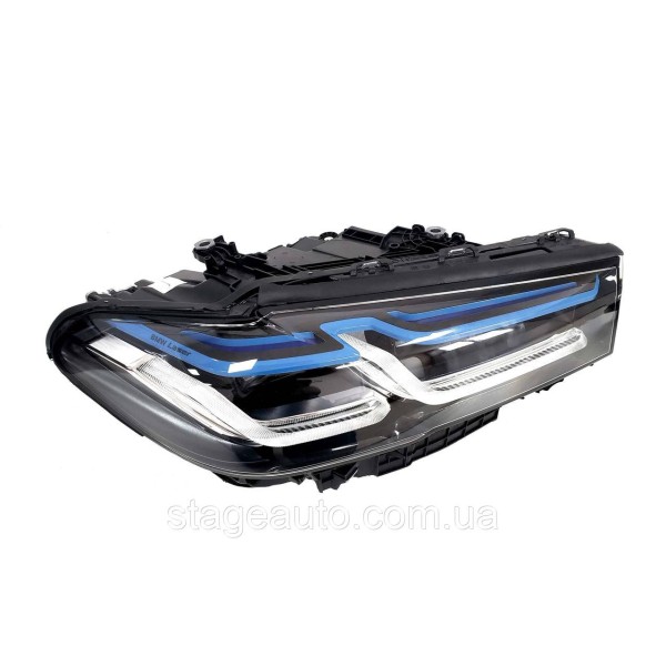 Передние фары на BMW 5 Series G30 2020-2022 года Full Led ( стиль BMW Laser Европа )