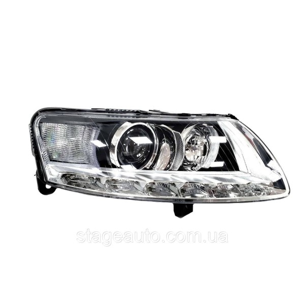Передние Bi-Xenon фары на Audi A6 C6 2004-2011 года ( No Adaptive )