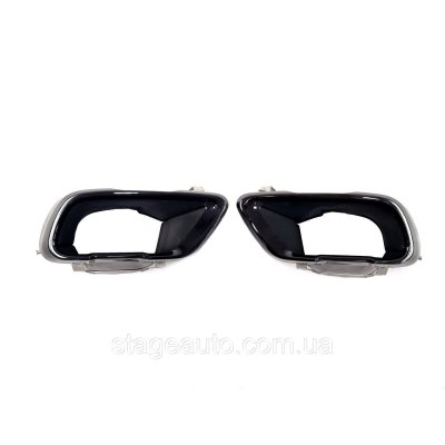 Насадки на вихлопні труби глушник на BMW X5 / X6 / X7 (Black M-Sport Paket)