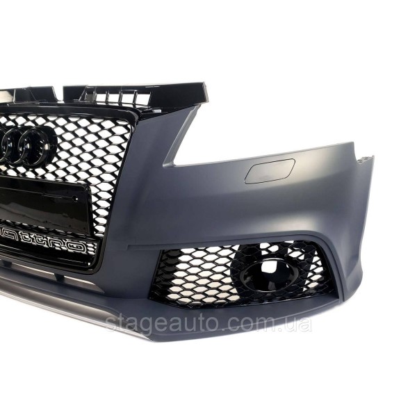 Передний бампер на Audi A3 8P 2008-2012 год ( стиль RS3 )