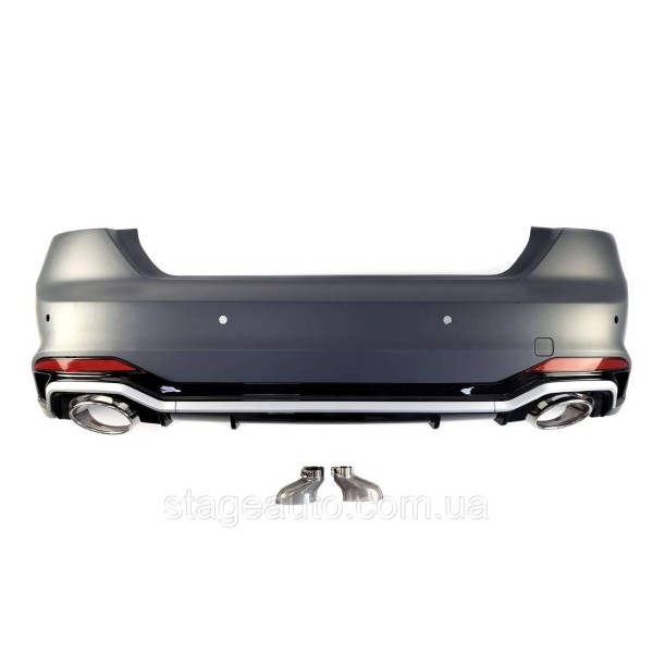 Задний бампер на Audi A5 B9 2016-2020 года ( стиль RS5 )